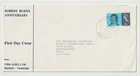 25/1/1966 UK GB FDC - Robert Burns - CIBA (A.R.L.) - Cambridge FDI Postmark #1