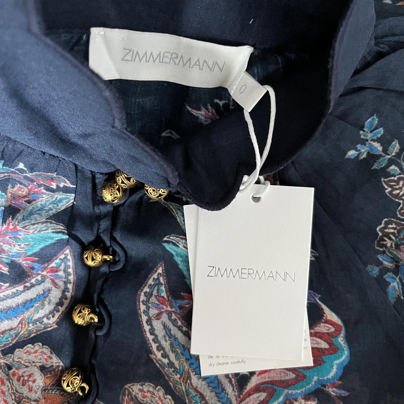 NWT~Zimmermann Rhiannon Billow Blouse Size AU0