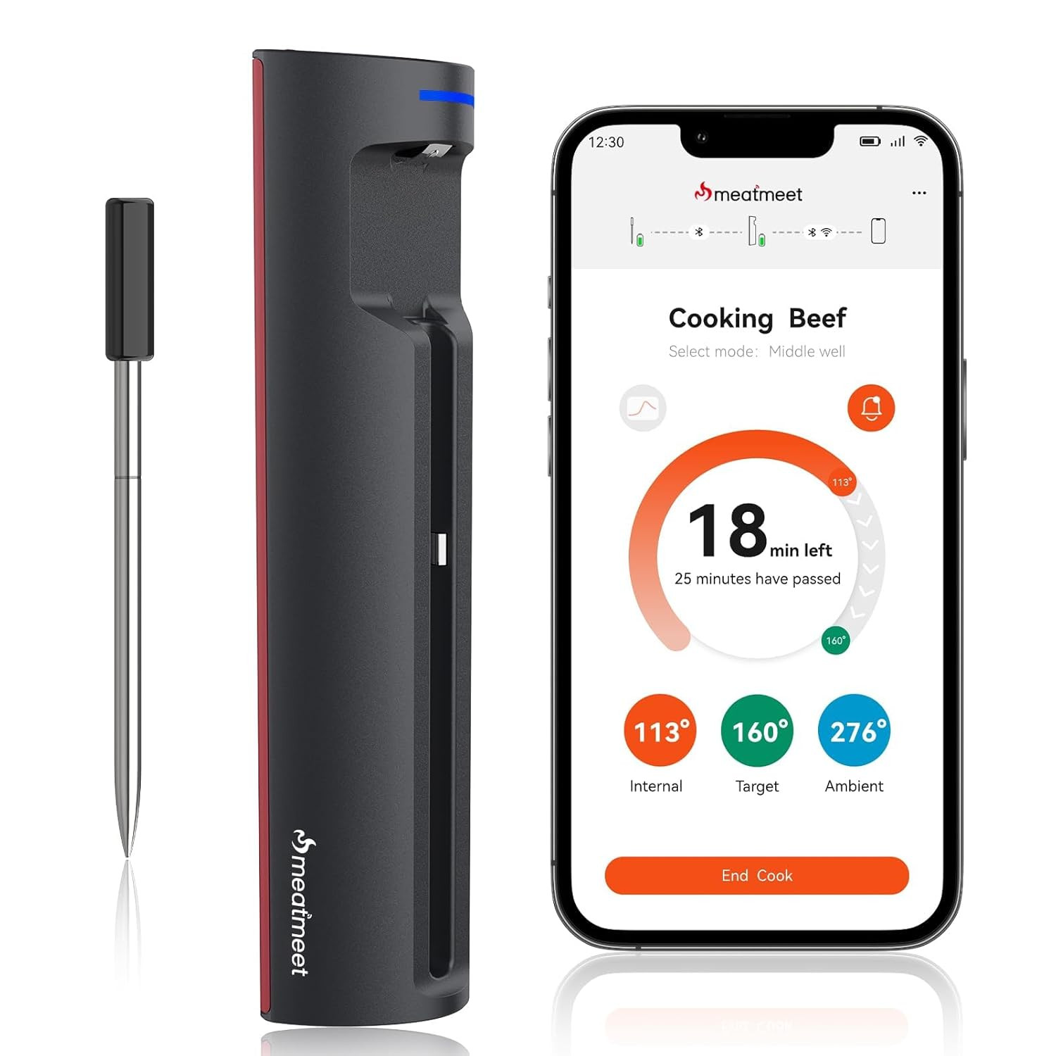 Termometro Cucina Professionale WiFi: Sonda Carne Senza Fili Pro