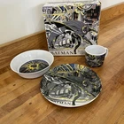 Vintage 1990s Batman Dining Set DC Comics w/ Original Box Near Mint Collectible