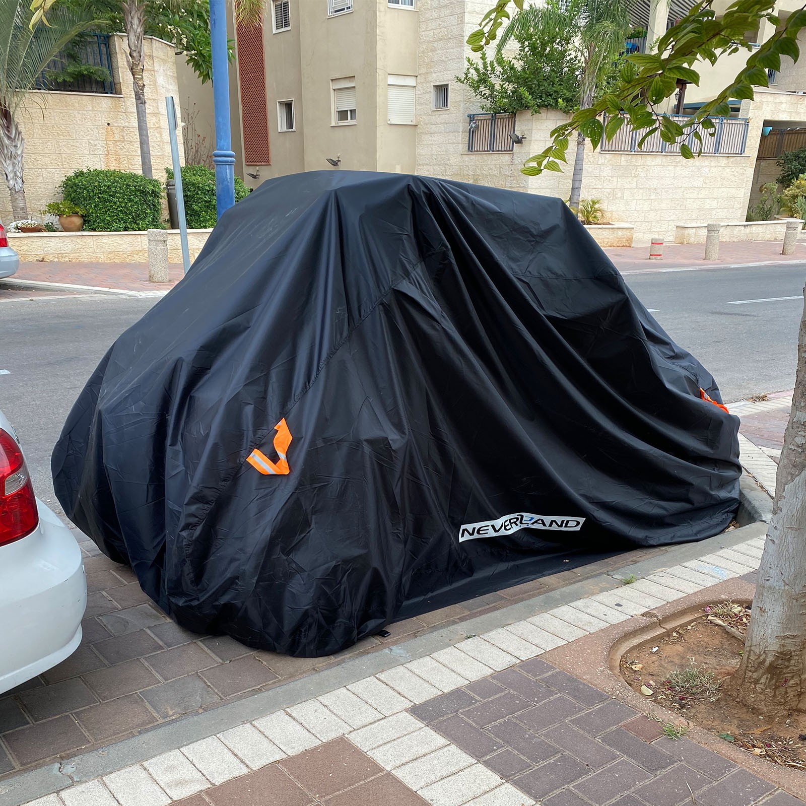 Side By Side Utility Vehicle Cover  4-6 Seater Waterproof Heavy Duty 300D Black