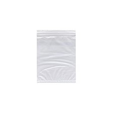 Zoro Select 85006 Reclosable Bag, Zip Seal, 8 In L, 5 In W, 2 Mil Thick, Low,