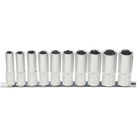"Ks-Tools 917.0615 1/2\" Classic Sechskant-Stecknuss-Satz Lang 10-Tlg. 10-19Mm"