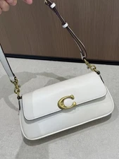 COACH CAM16 Jet Shoulder Bag 2 Way Refined Calf Leather Chalk Outlet New JAPAN