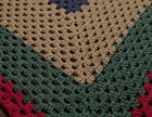 Granny Square Crocheted Multicolor Afghan Throw Blanket, Square Geometric — photo 4