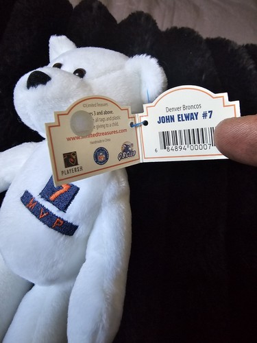 Limited Treasures Pro Bears Set Of 5 Tiedye 1 White Mvp John Elway - Picture 13 of 14