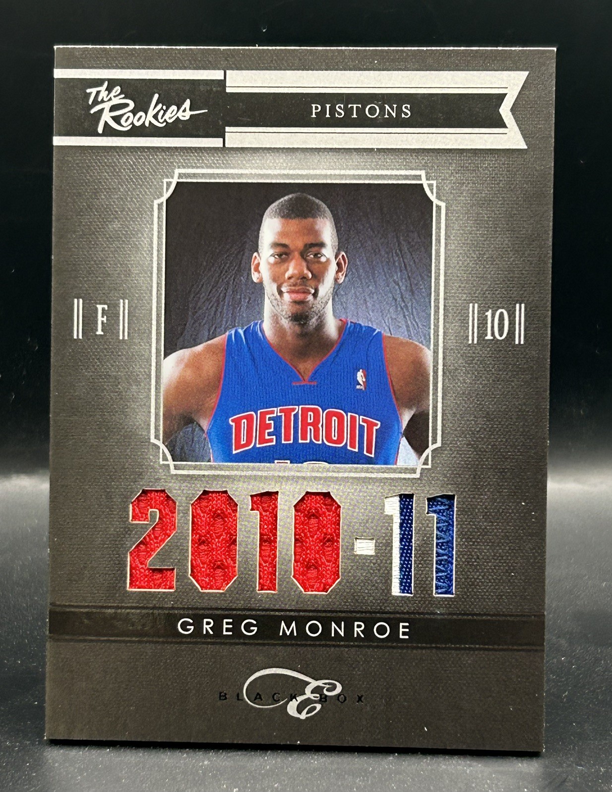 2010-11 Elite Black Box GREG MONROE The Rookies Prime Memorabilia /99 #4 