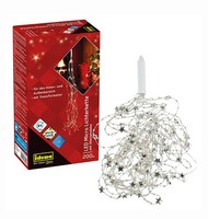 Idena Led Micro Lichterkette 200 Led Warmweiß Sterndeko Timer Funktion