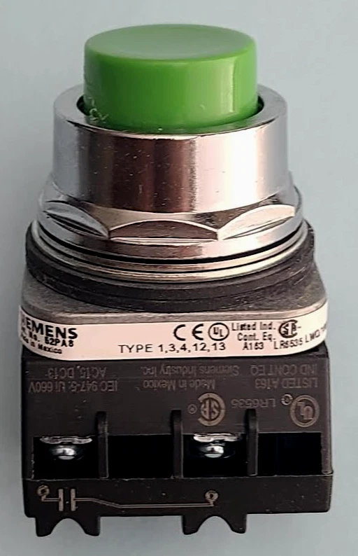 SIEMENS 52PA8B3K PUSH BOTTON/VERDE NOVO - Imagem 3 de 4
