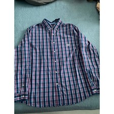 Mens Chaps Plaid Shirt Long Sleeve XXL