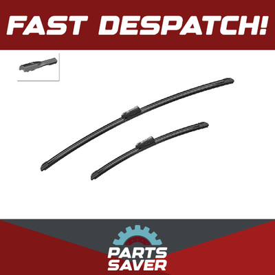 2x Wiper Blades (Pair) Flat Aero type A350S 3397014350 Bosch Aerotwin 650/400mm