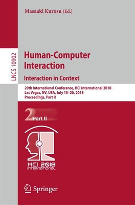 Masaaki Kurosu | Human-Computer Interaction. Interaction in Context | Buch | xix