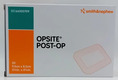 Smith & Nephew Opsite Post-Op Dressings 9.5 x 8.5cm – 20 Pack – Sterile