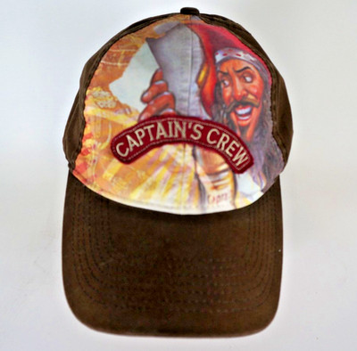 Captain Morgan Hat Captains Crew Rum Adjustable Promo Cap Brown