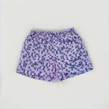 Vintage 90s Nike Shorts Mens M Purple Abstract Geometric Colorblock Rare Retro