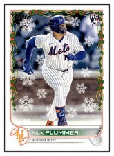 Nick Plummer 2022 Topps Holiday Rookie RC #HW30 New York Mets *338