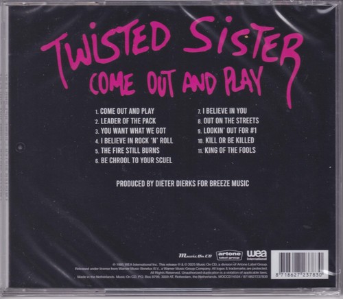 Twisted Sister 1985 CD - Come Out And Play (2025 Reissue) Widowmaker - Sealed - Picture 2 of 2