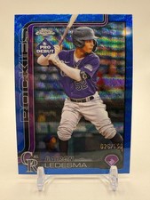2025 Topps Pro Debut Chrome Blue Wave Refractor /150 Card PDC-192 Bairon Ledesma