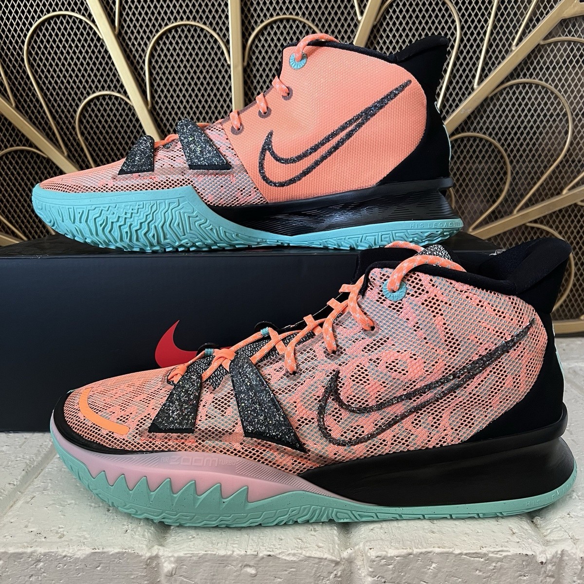 Nike Men's Kyrie 7 Play for The Future Atomic Orange Black DD1447