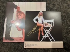 SIGNED Man  s Best Friend Insert  Blue Vinyl - AUTOGRAPHED by Sabrina Carpenter