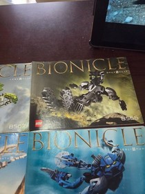 Lego Bionicle manuals x4, 8566, 8567, 8568, 8570, Nice shape!