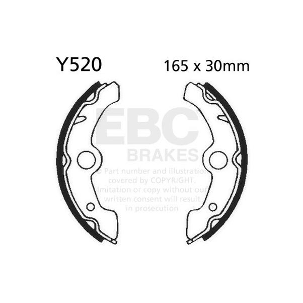 EBC Brake Shoe Set - Y520