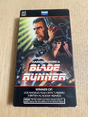 Blade Runner VHS 1982, 1987 Harrison Ford Nelson Release Sci-Fi Space Hunter