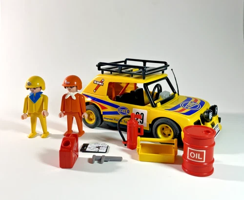 Playmobil 3524 Hella Rally Car Jeep Vintage Accessories 1976 INCOMPLETE SET
