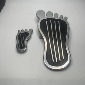 VTG Cal Custom Gas Pedal And Dimmer Switch Chrome & Black Foot Hot Rod Taiwan