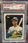 1989 KEN GRIFFEY JR TOPPS TRADED ROOKIE PSA 10 MARINERS 50-50? (142)