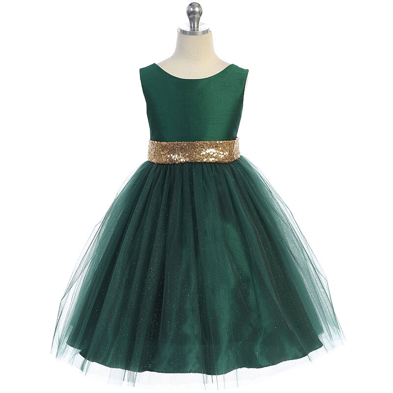 dark green flower girl dress Hunter Green Floral Embroidered Tulle Velvet Flower Girl Dress