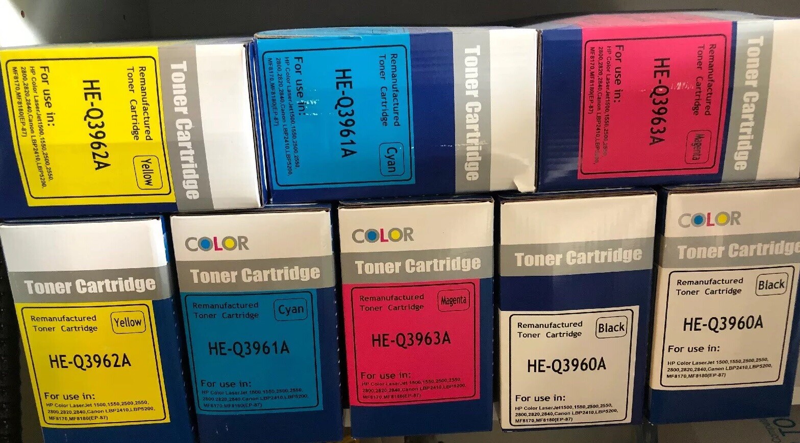 Hp color laserJet 2820 Toner Cartridge Lot Of 8 In Sealed Boxes | eBay