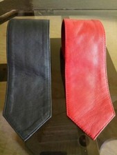 Men's Very Hot Genuine 100 Sheep Leather Tie Available in Different Colors