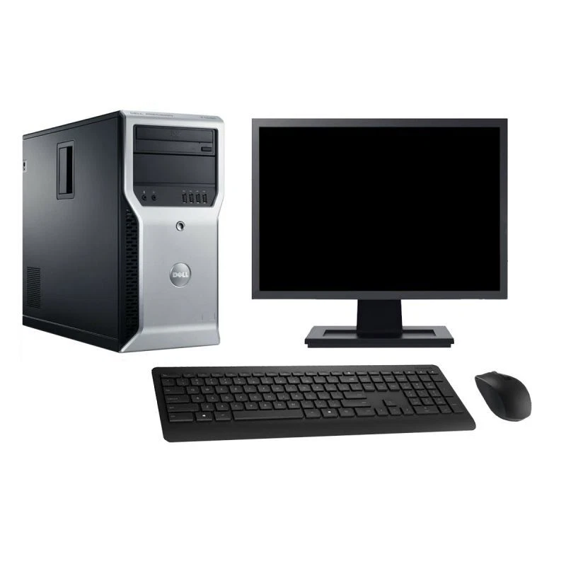 PC tour DELL T1600 Pantalla 22" Intel E3-1220 RAM 32Go SSD 240Go Windows 10 Wifi - Imagen 2 de 4