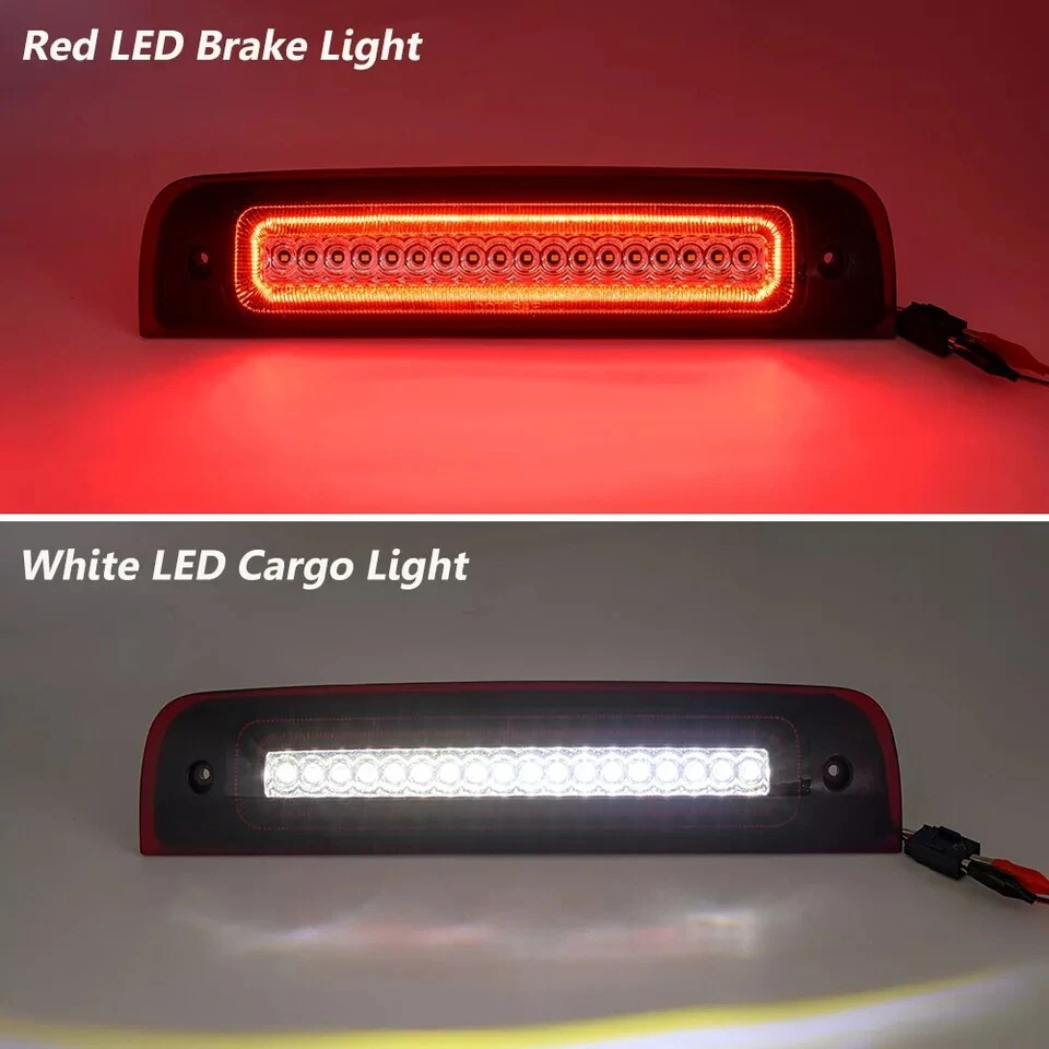 2-Color LED High-Level Brake 3rd Third Lights For Dodge Ram 1500 2500 3500 4500 - Image 4 of 4