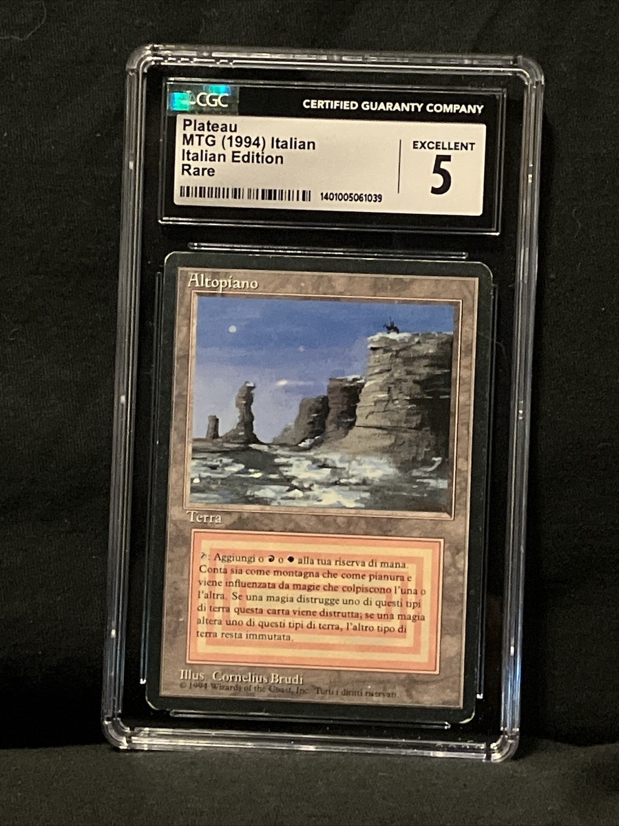 Plateau FBB Dual Land Revised Italian VG/EX CGC (1039) Grade 5