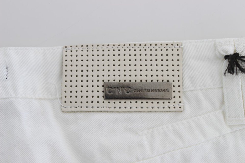 CoSTUME NATIONAL C'N'C Jeans Pants White Cotton Slim Fit Straight W28 RRP 280 eBay