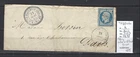 France - Letter Fleury - Vallée d'Aillant - Yonne - T22 - 1855 yvert 14 -
