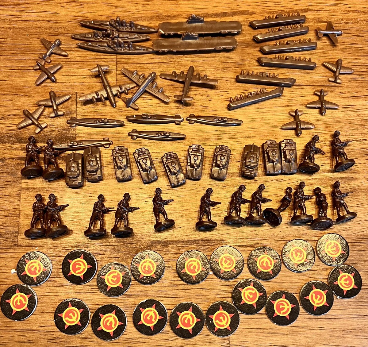 Axis & Allies Replacement Parts 1942 Board Game USSR Pieces Lot
