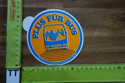 Alter Aufkleber Reiseveranstalter Busreisen GÜTEGEMEINSCHAFT BUSKOMFORT (TTC)