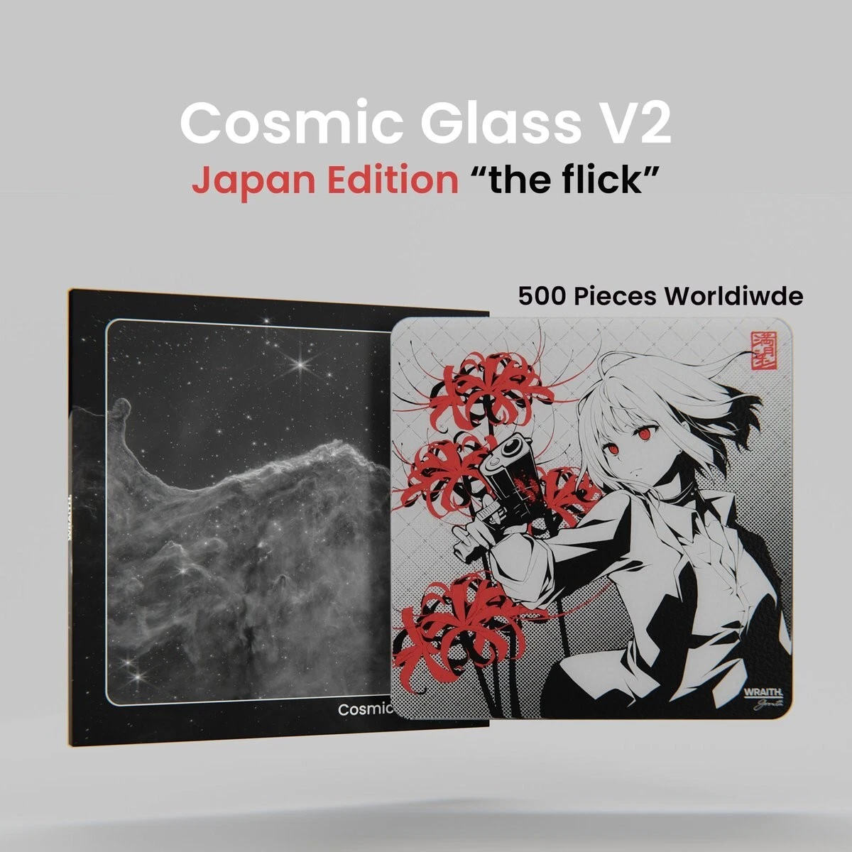 Wraith Cosmic V2 Japan Edition Glass Mousepad ✅️/500 The Flick Wraith Cosmic V2 Japan Edition Glass Mousepad ✅️/500 The Flick