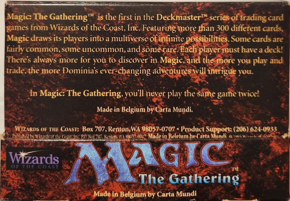 MTG: 4TH EDITION Starter Deck box w/10 deck boxes and rules MTG: 4TH EDITION Starter Deck box w/10 deck boxes and rules