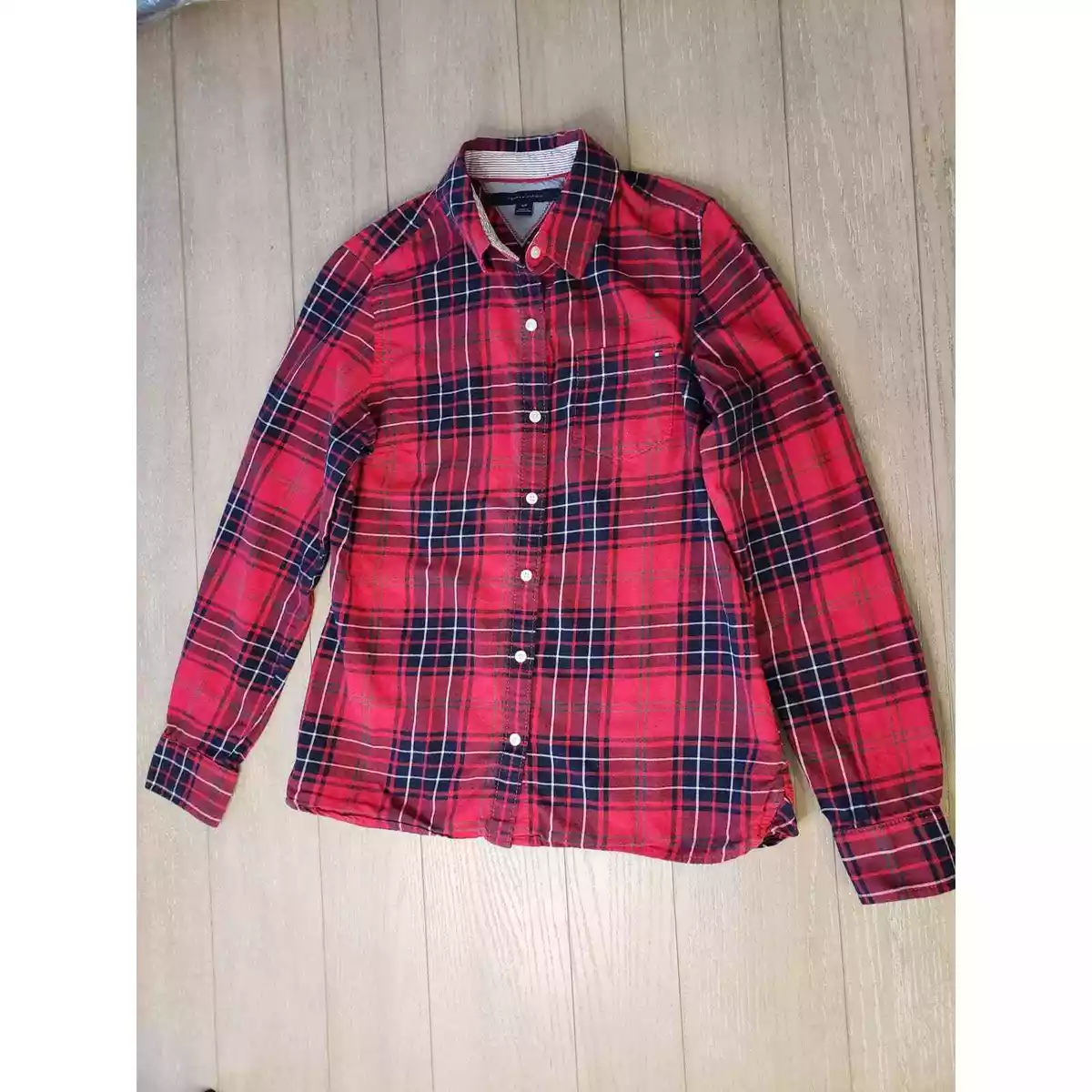 Tommy hilfiger flannel shirt womens deals