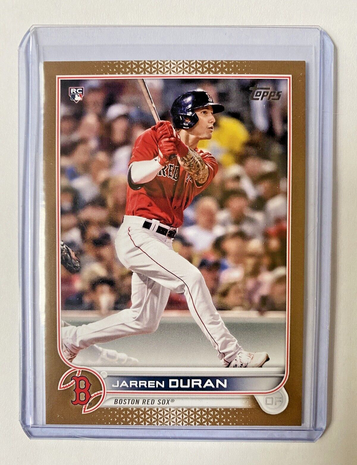 2022 Topps Series 1 GOLD SP # /2022  187 Jarren Duran - Boston Red Sox RC