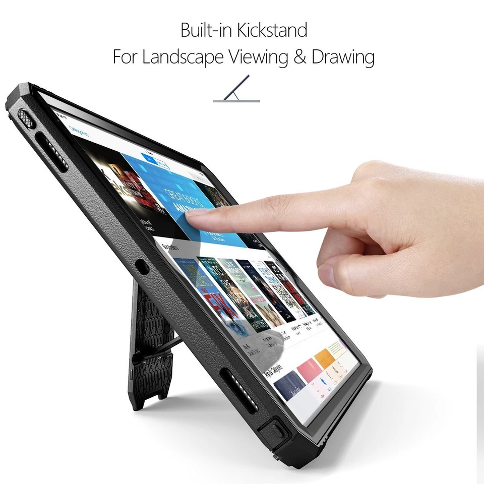 Kickstand Tablet Case For iPad Pro 10.5 / 9.7 / Pro 12.9 Dual Layer Cover - Image 3 of 4