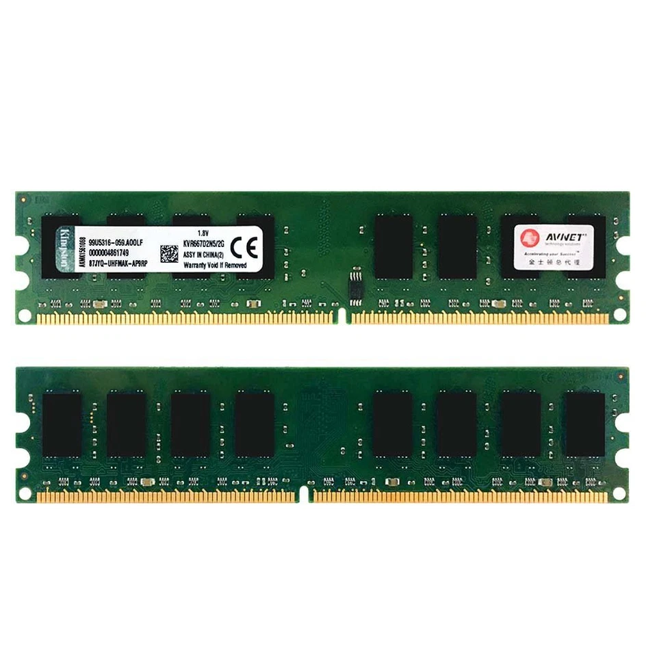 Kingston 8GB 4x 2GB 1GB DDR2 667MHz PC2-5300U 240Pin DIMM Desktop Memory RAM BT - Image 4 of 4