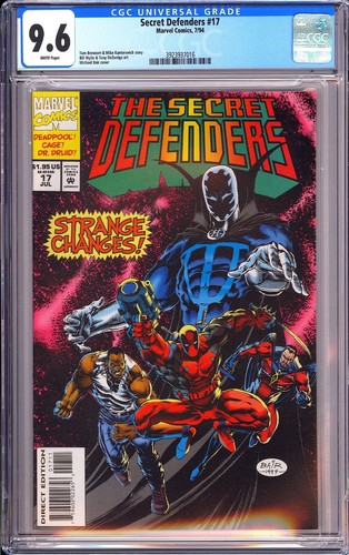 Secret Defenders 17 CGC 9.6 1994 3923937016 Doctor Strange Changes! Deadpool!
