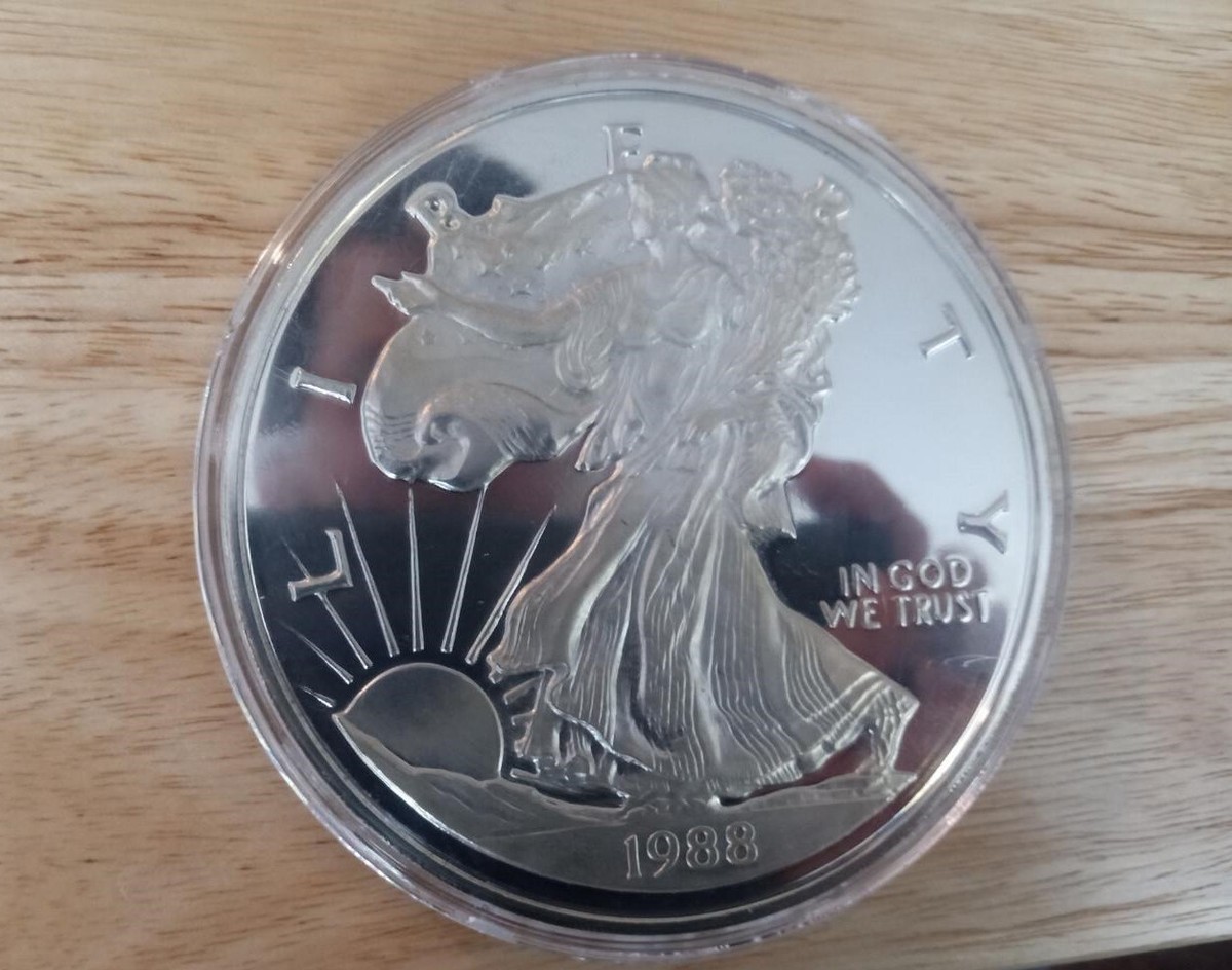 999 Fine Silver coin Lady Liberty One Troy Pound in capsule | eBay