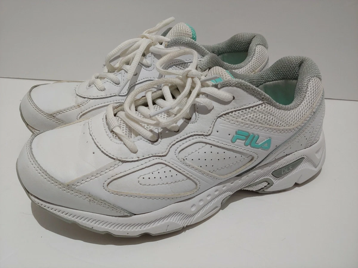 FILA) Fila New White/Green Lace-up Trainer in Green