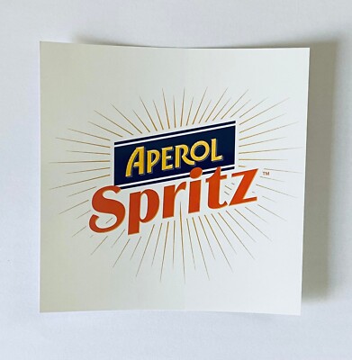 Aperol Spritz Logo Aufkleber Sticker ca 10x10 cm neu | Bar Kneipe